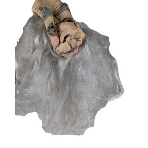 2004 Mario Chiodo Large Latex Mask ~  Wizard Old man Full Head Bald w/Hair READ